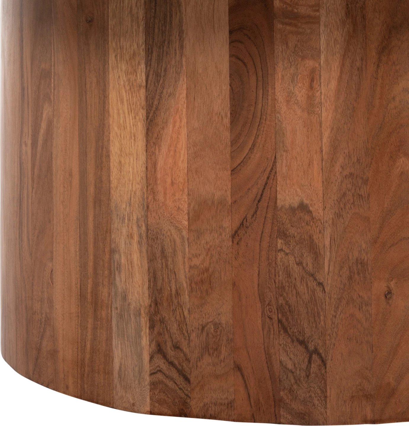 Tavolina kafeje 2 copë FORMEL FH11915 dru akacie, sipërfaqe mermeri natyral-bardhë Φ100 & Φ80 cm