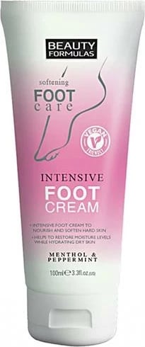 Krem për këmbë Beauty Formulas Menthol & Peppermint, 100 ml