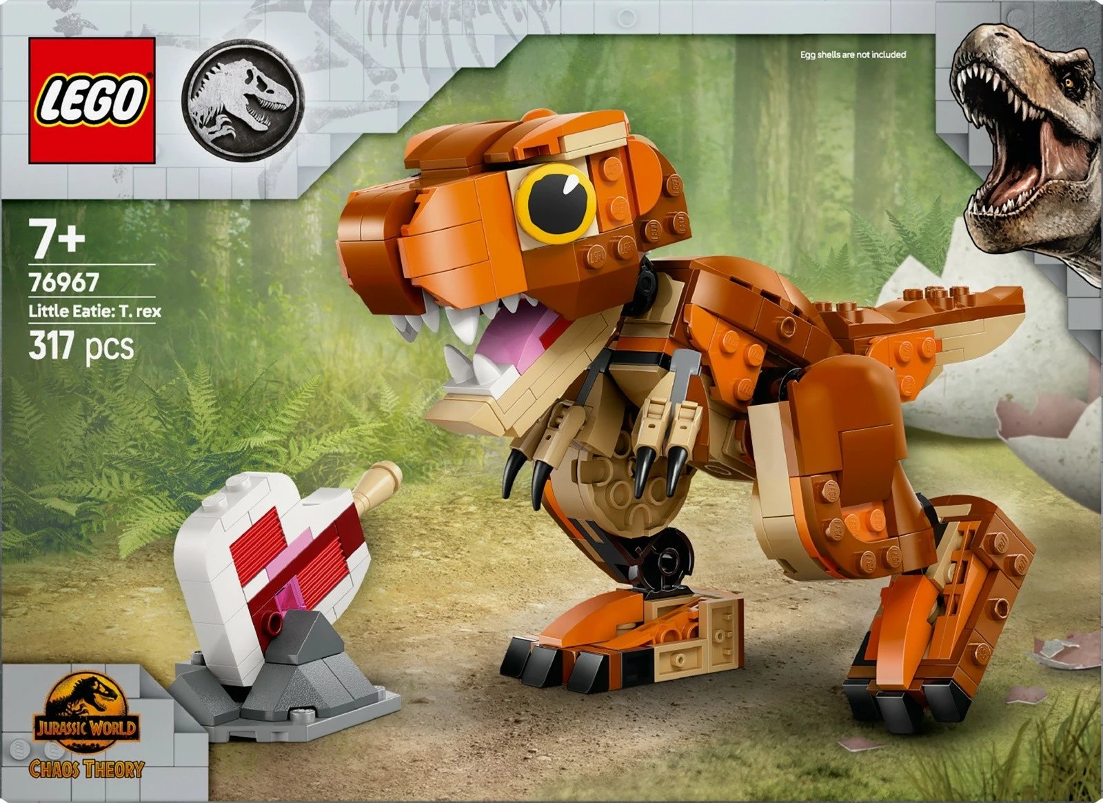 Set ndërtimi LEGO Jurassic World 76967, T-Rex i vogël, 317 pjesë