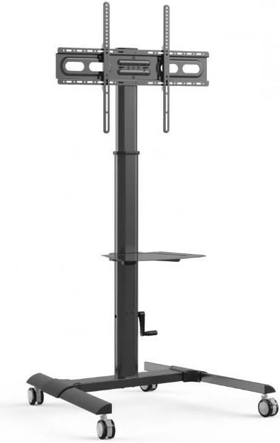 Karrocë mobile për TV Techly 364484, për LCD/LED 32-70 inç, me raft, e zezë Karrocë mobile për TV Techly 364484, për LCD/LED 32-70 inç, me raft, e zezë