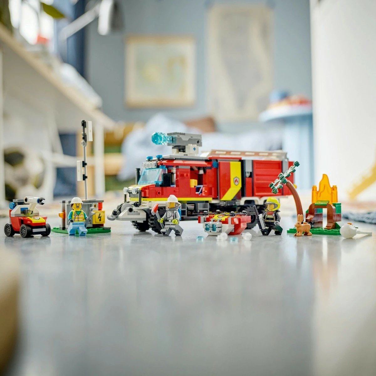 Set ndërtimi LEGO City Off-Road Fire Brigade Vehicle 60374, 502 pjesë, plastikë
