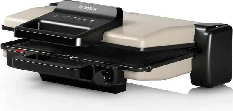 Grill elektrik Bosch TCG3302, 2000 W, qeramikë, argjendtë