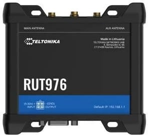 Ruter celular Teltonika RUT976, LTE, 1x Gigabit Ethernet, i zi