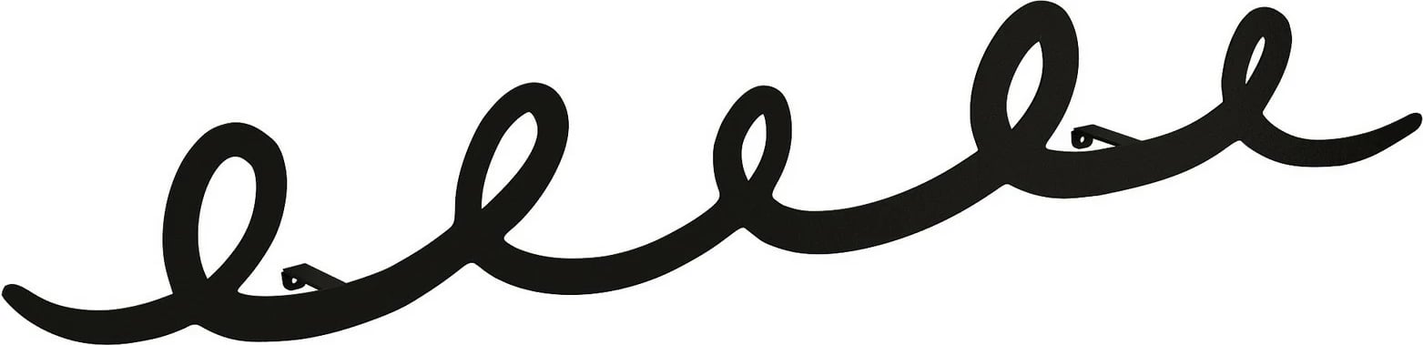 Varëse muri metalike, ngjyrë e zezë, Skye Decor