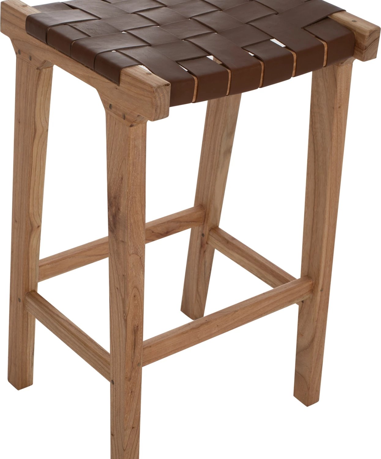 Karrige për bar, dru teak, FH99382.01, 40x35x65 cm