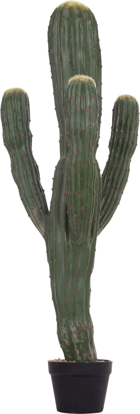 Bimë dekorative sintetike në vazo, lloj kaktusi, FH4746, 17.5x42x113cm