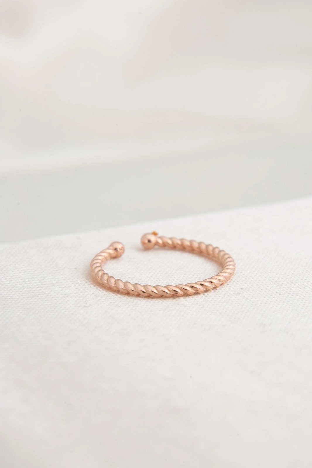 Unazë argjendi Elika Silver, ngjyrë ari rozë, FA182783