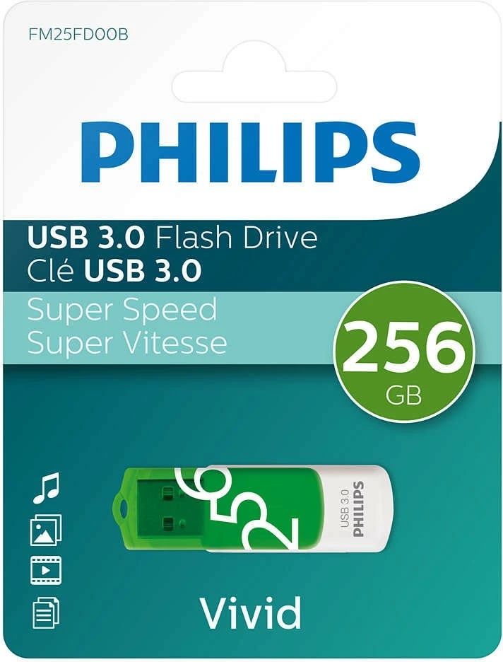 USB stick Philips Vivid Edition 256GB, USB 3.0, Spring Green