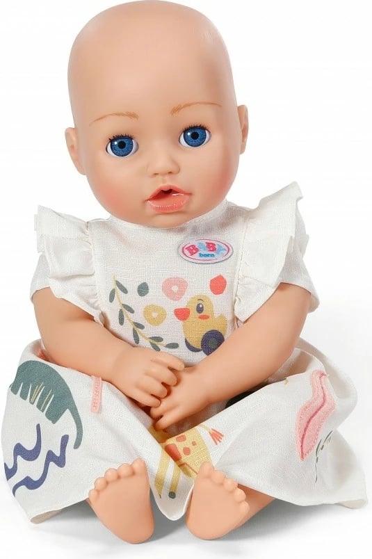 Fustan kukulle, Baby Born, Giraffe Dress Safari, për kukulla 43 cm, e bardhë dekorative