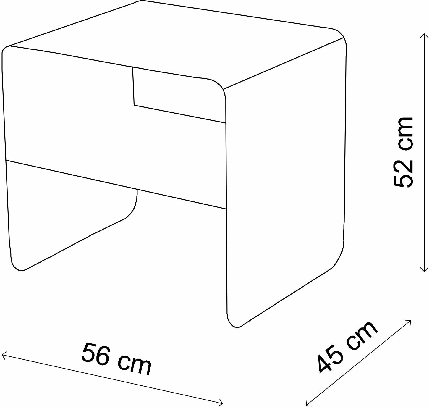 Tavolinë anësore, ngjyrë ari, Skye Decor, SHB-013-A