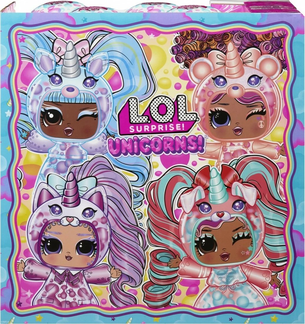 Set lodrash L.O.L. Surprise Unicorn, MGA, 12 copë, plastikë, për vajza, shumëngjyrëshe
