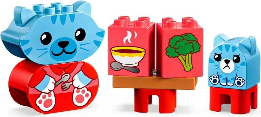 Set lodrash LEGO DUPLO 10414 Daily Activities: Eating and Sleeping, 28 pjesë, plastikë, për fëmijë të vegjël