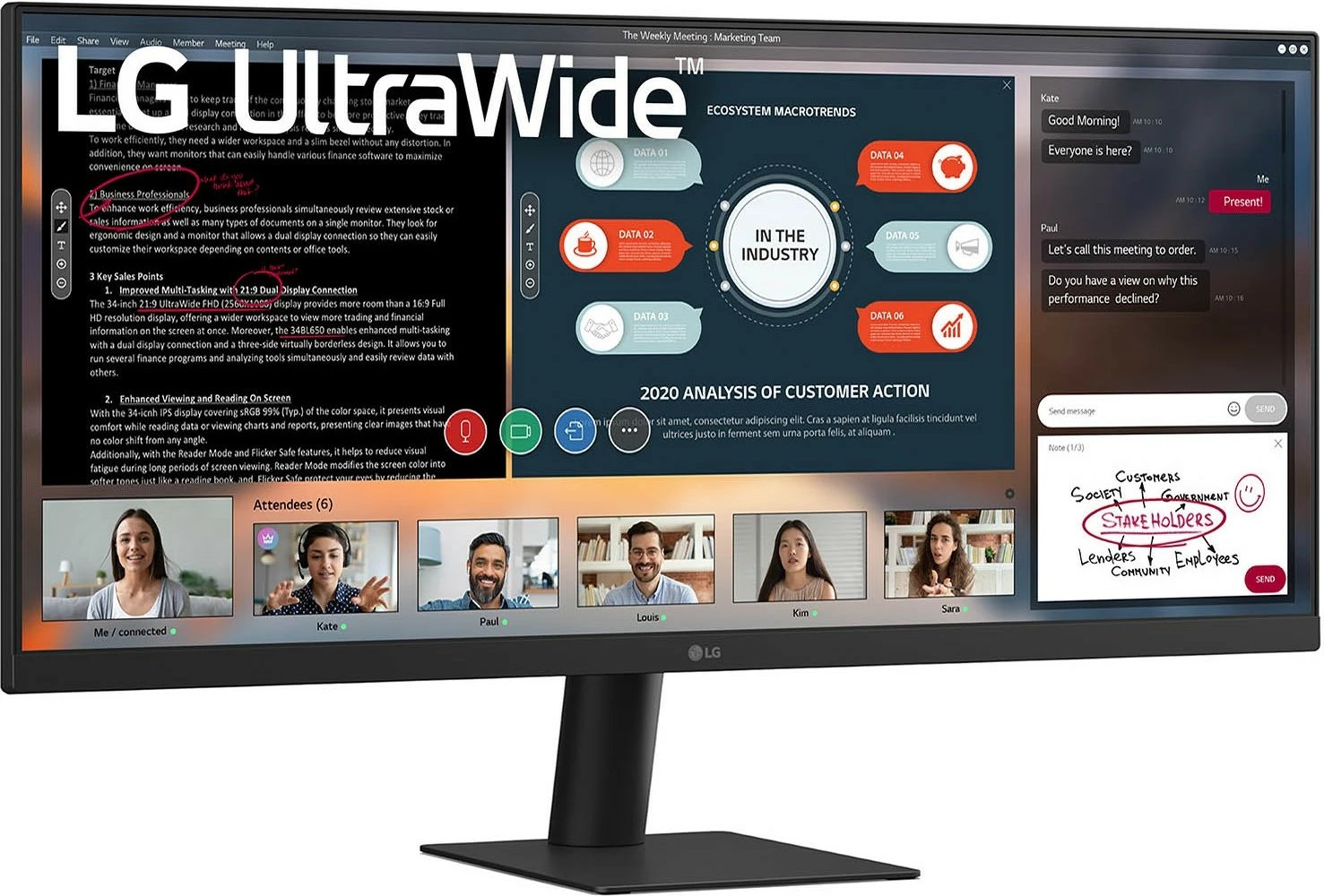 Monitor LG 29U511A-B UltraWide, 29 inç, IPS, 2560x1080, HDR, 100Hz, zi