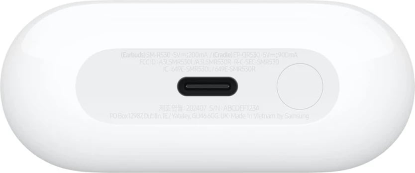 Kufje Samsung Galaxy Buds3, USB Type-C, Bluetooth, Bardhë