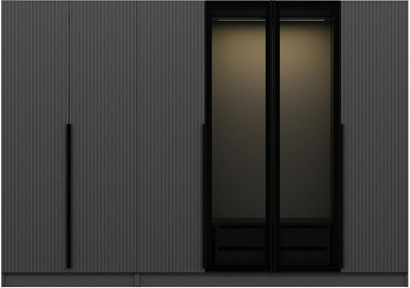 Dollap garderobe Skye Decor, ngjyrë fume, Kale Plus - 7804