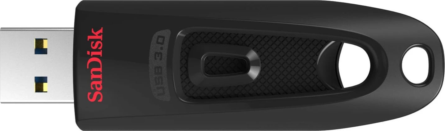 USB SanDisk Ultra, 64 GB, USB Type-A, 3.2 Gen 1, 100 MB/s, Slide, Black
