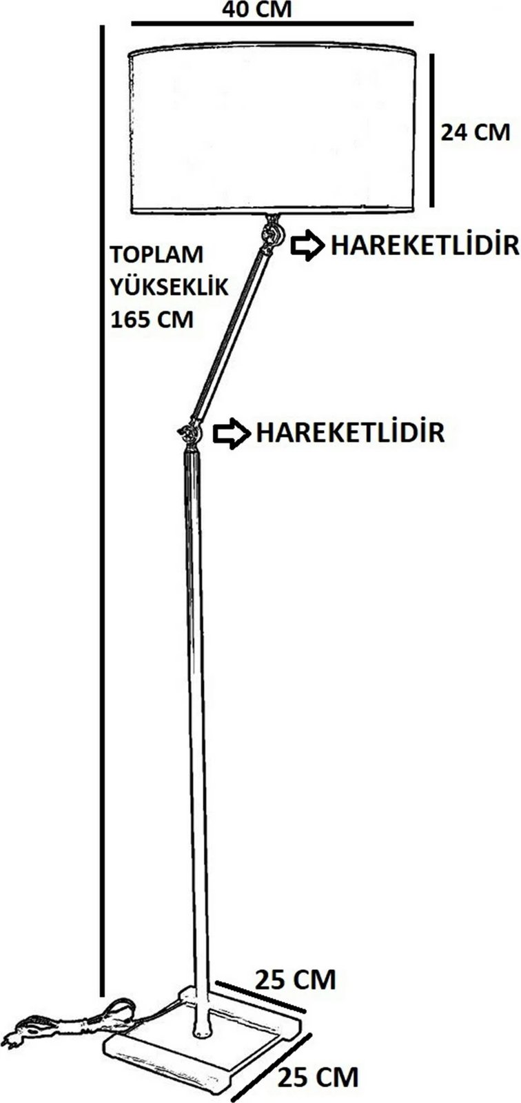 Llambë dyshemeje Opviq, 8586-2, ngjyrë arre, turquoise, bezhë, kafe