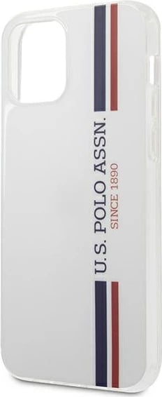 Mbështjellës U.S. Polo Assn. USHCP12LPCUSSWH për iPhone 12 Pro Max, Tricolor, Bardhë