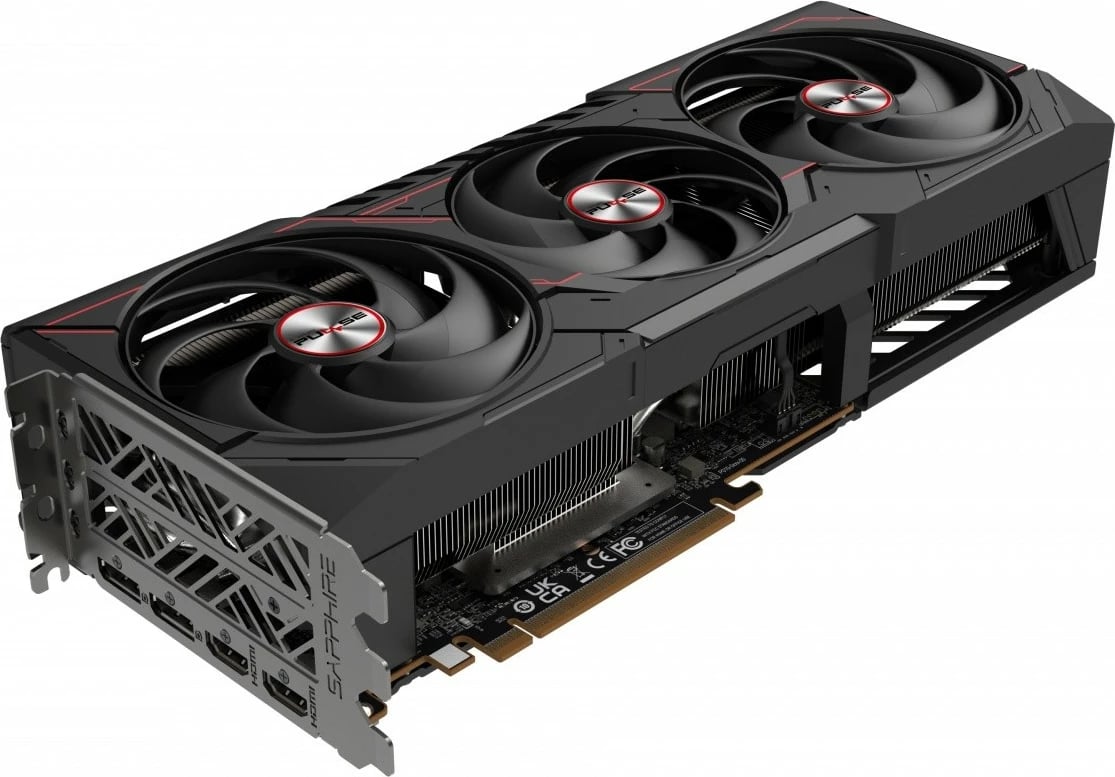 Kartelë grafike Sapphire Radeon RX 9070 XT PULSE, 16GB GDDR6, 256-bit, 3 ventilatorë, PCI-E 5.0