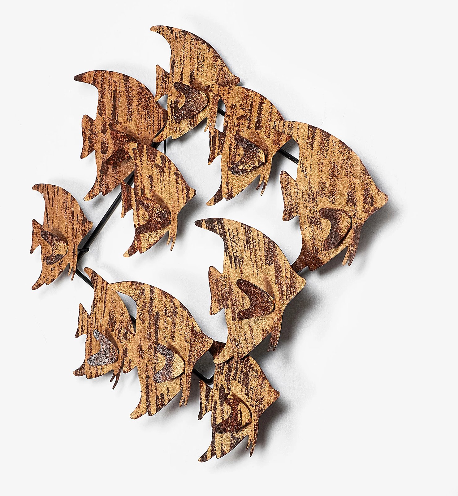 Aksesor dekorativ metalik për mur, Wallity, Melek v2