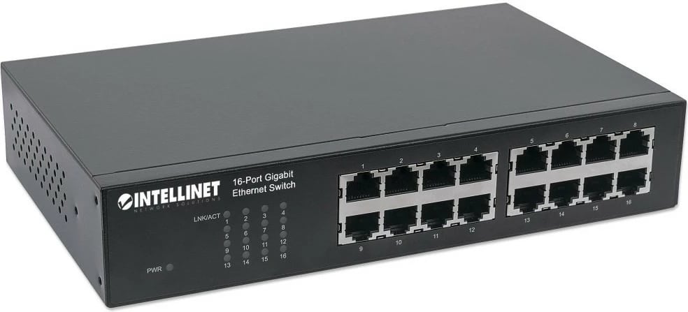 Switch Intellinet 561068, 16 porta Gigabit, rackmount, i zi