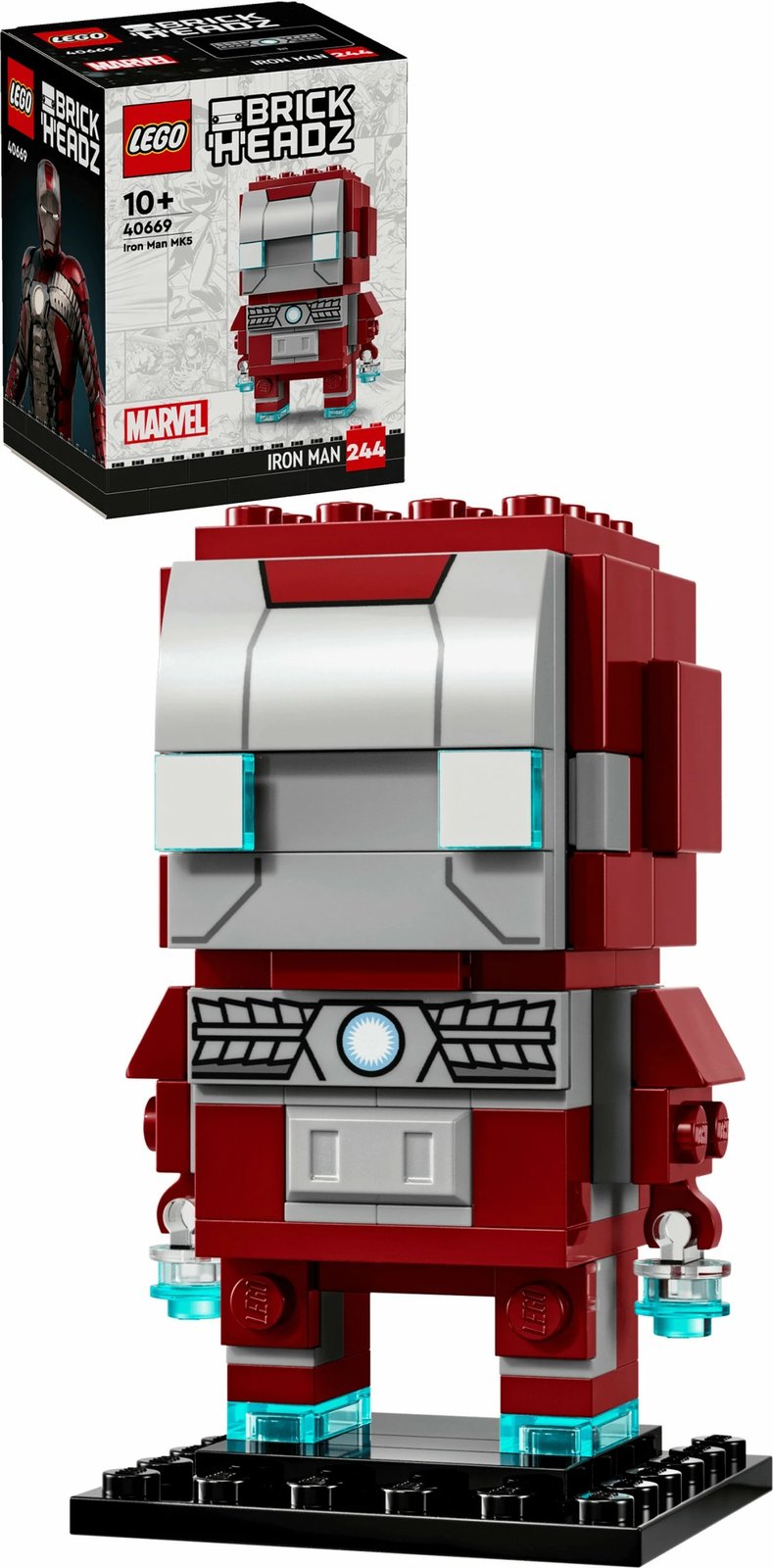 Set ndërtimi LEGO BrickHeadz Iron Man MK5, 101 pjesë, shumëngjyrësh