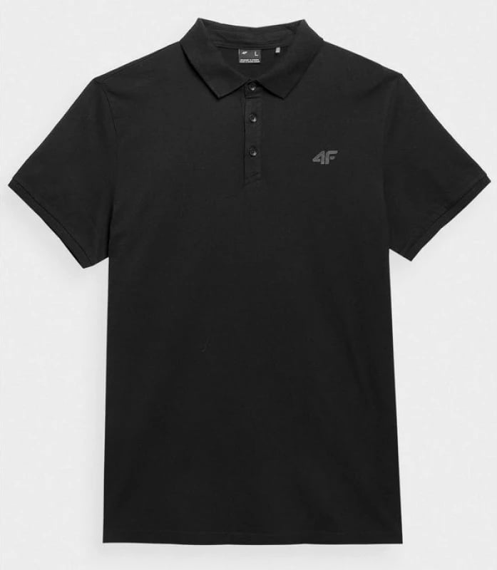 Maicë polo për meshkuj 4F, e zezë