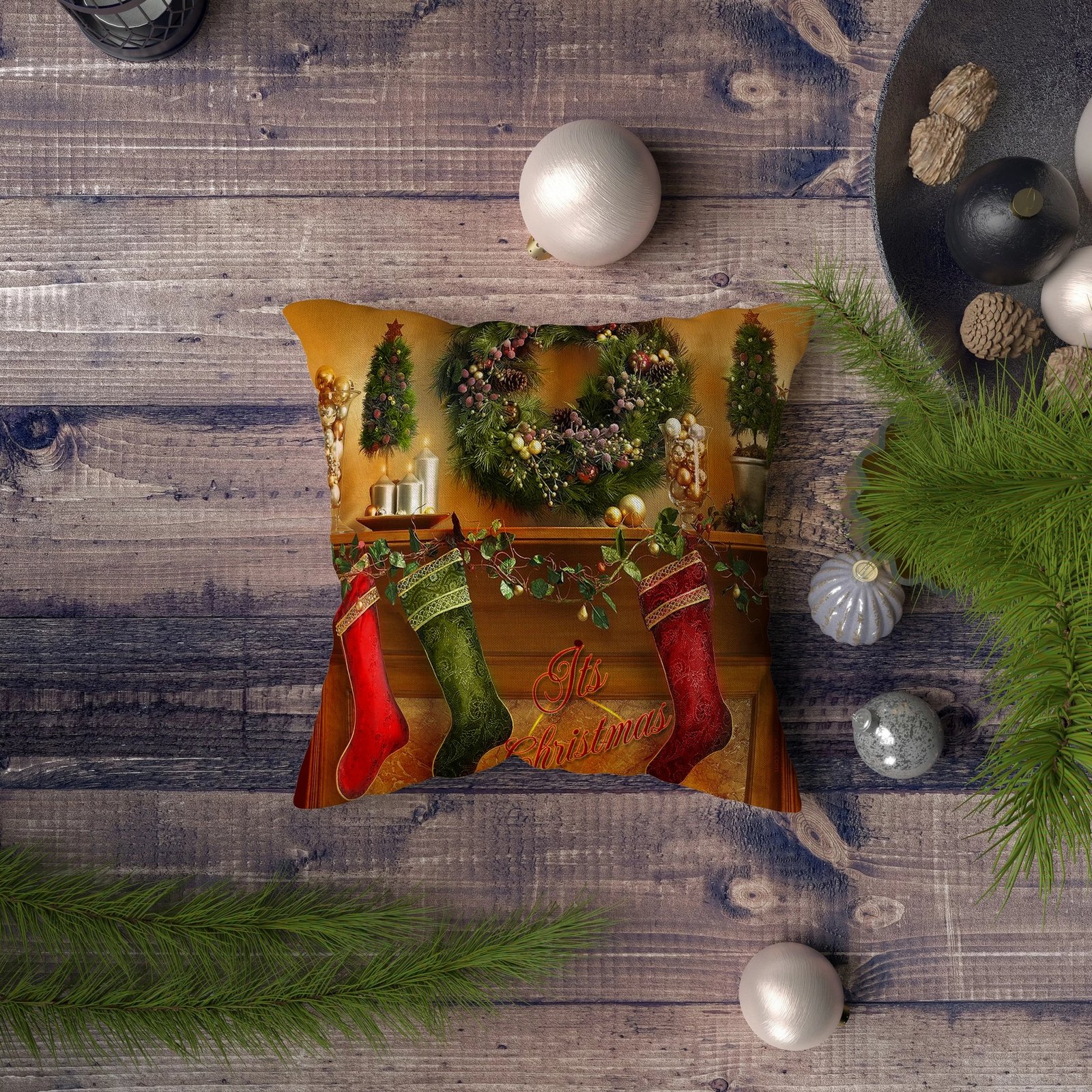 Jastëkë mbulesë Aberto Design, NYXMAS063, shumëngjyrëshe, 43x43cm