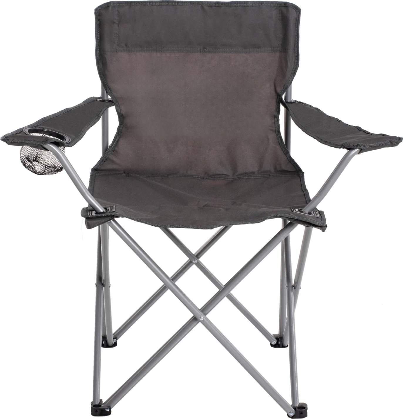 Karrige palosëse për plazh/kamping me mbajtëse gotash, ngjyrë gri, FH5096.01, 77x48x81 cm