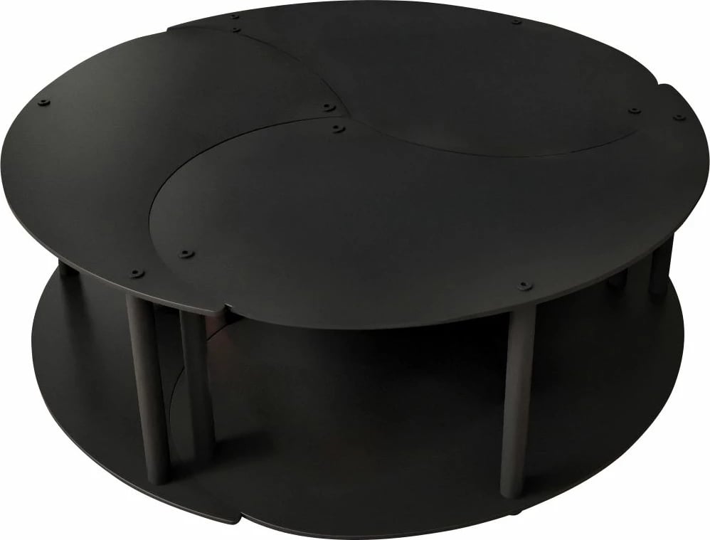 Set tavolinash kafeje Skye Decor, Yin Yang 3 copë, e zezë