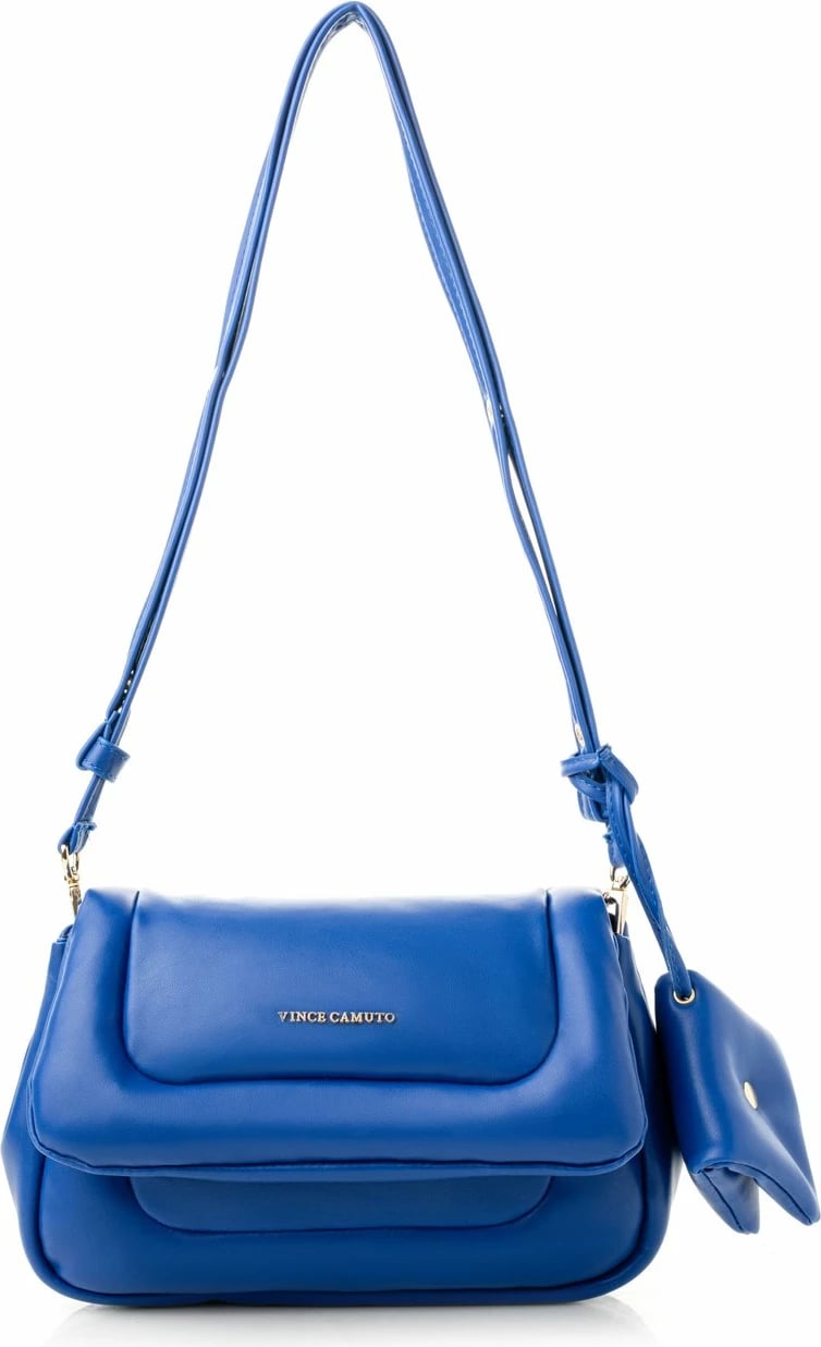Çantë shpatulle Vince Camuto, ngjyrë sax blue, Genoa