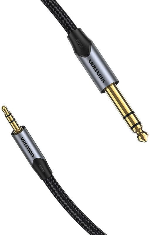 Kabllo audio Vention BAUHJ, 5m, miniJack 3.5mm në Jack 6.35mm, e zezë
