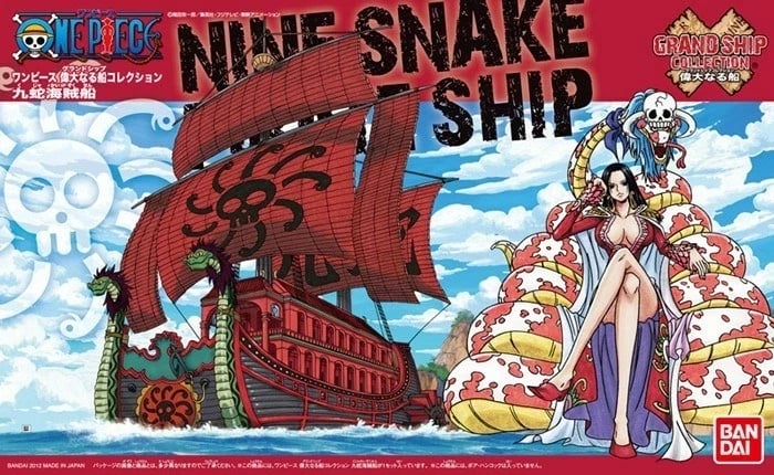 Model Bandai One Piece Grand Ship Collection Nine Snake Pirate Ship