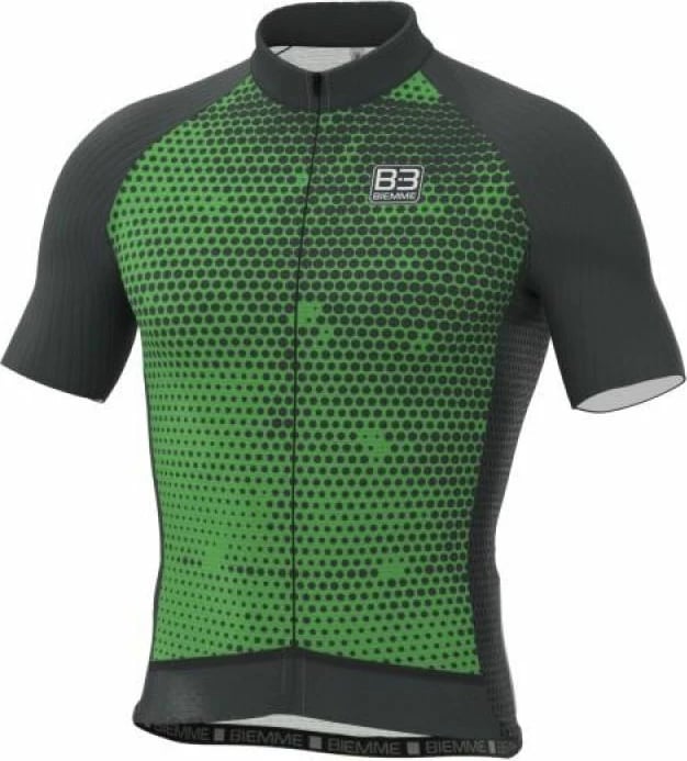 Fanellë çiklizmi Biemme, e zezë dhe e gjelbër