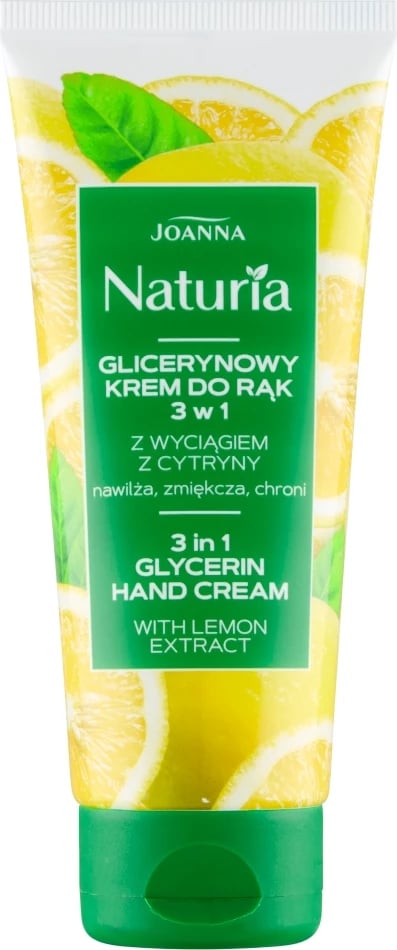 Krem për duar Joanna Naturia Glycerin 3-in-1 me ekstrakt limoni 100g