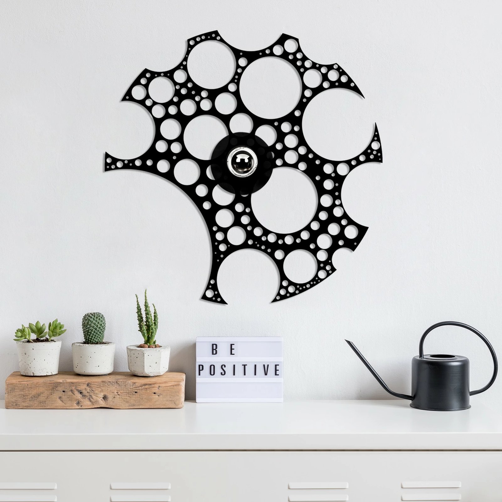 Llambë muri Opviq, ngjyrë e zezë, W-028