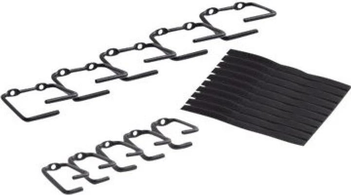 unaza menaxhimi kabllosh, APC NetShelter AR8113A, për rafte rrjeti, e zezë, set 5+5