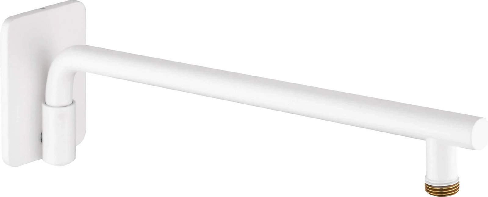 Pipë dushi e lëvizshme Deante, e montuar në mur, 400 mm, Bardhë