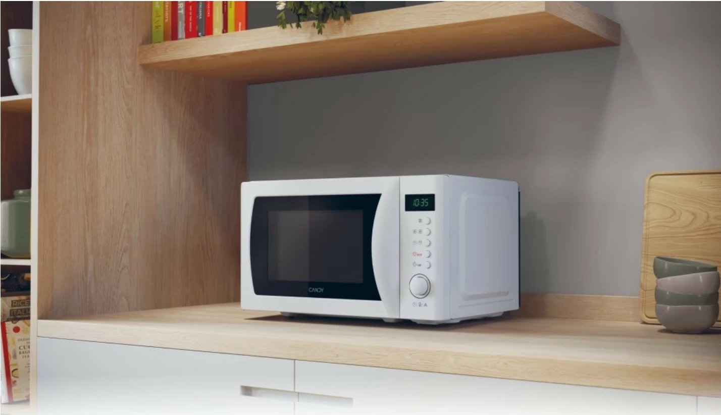 Furrë me mikrovalë, Candy, CMWA20SDLW, 20L 700W kontroll elektronik pa grill me vendosje të lirë, e bardhë