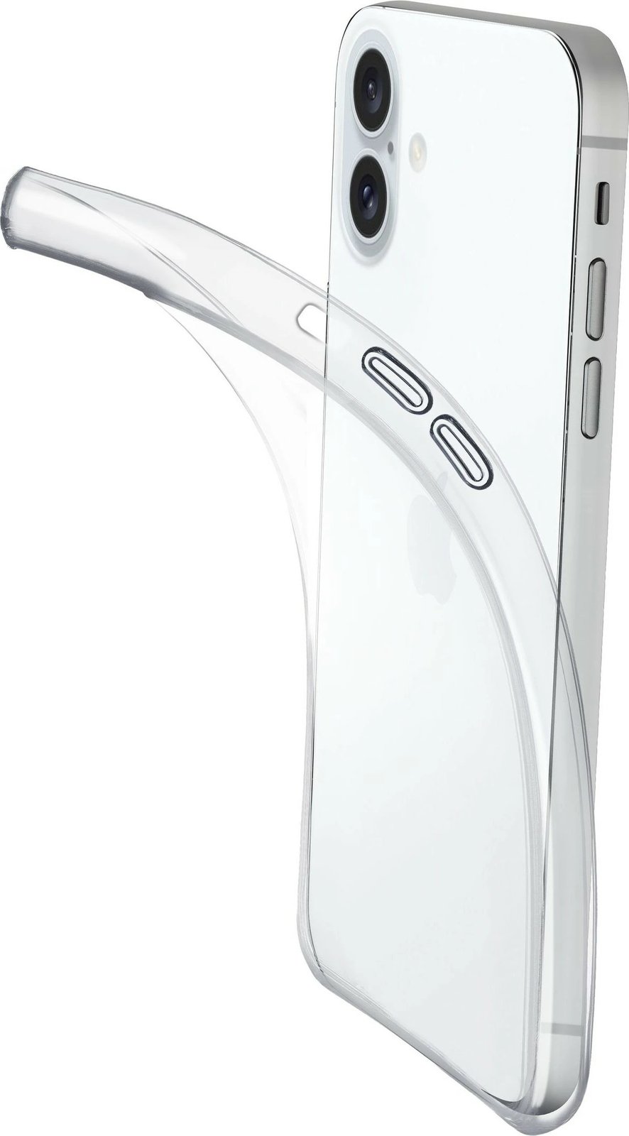 Mbështjellës Cellularline Fine për iPhone 16 Plus, ultra i hollë, MagSafe, transparent