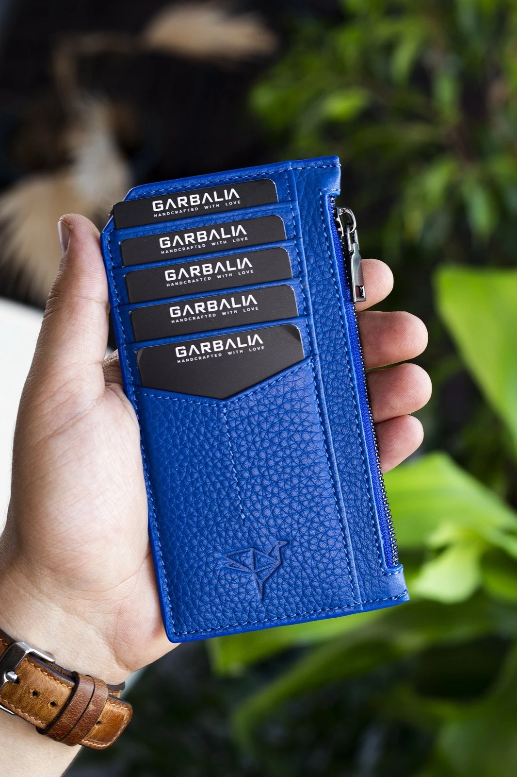 Mbajtës kartelash Zoozie Bags, ngjyrë blush - sax blue