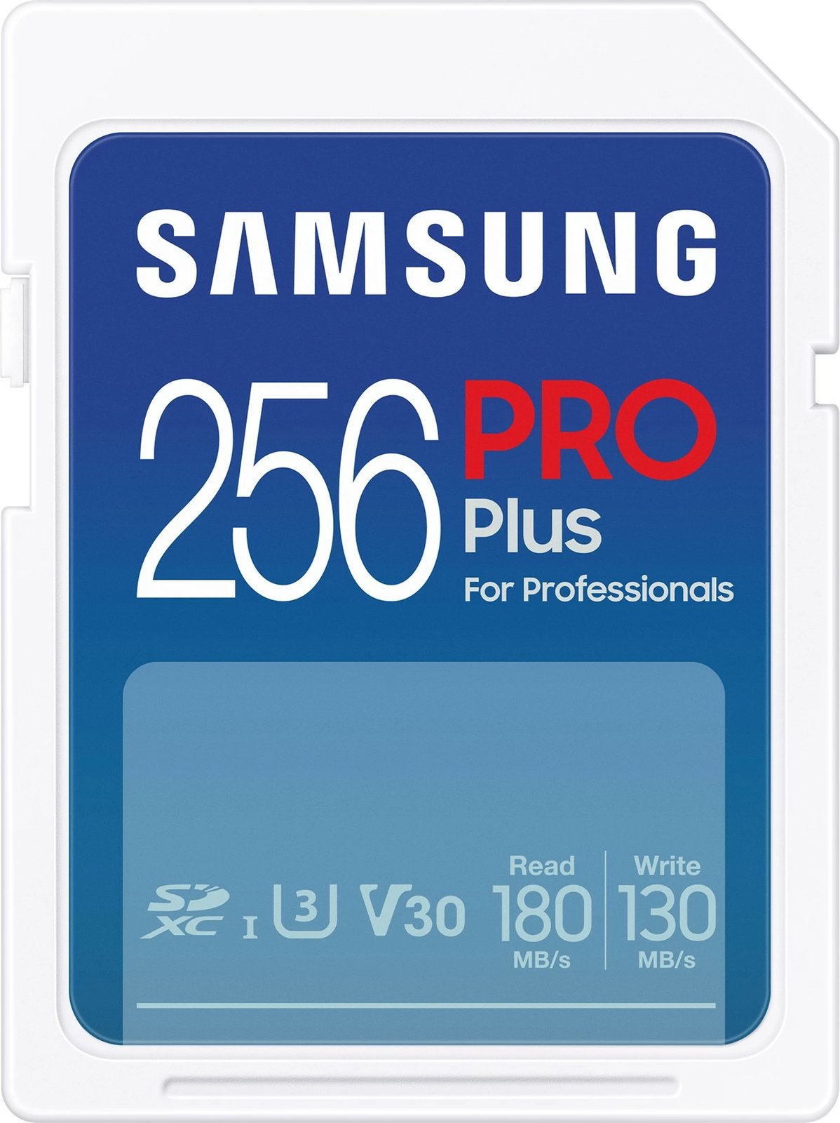 SD kartelë Samsung PRO Plus 256GB, SDXC, Class 10, UHS-I, 180MB/s, 130MB/s