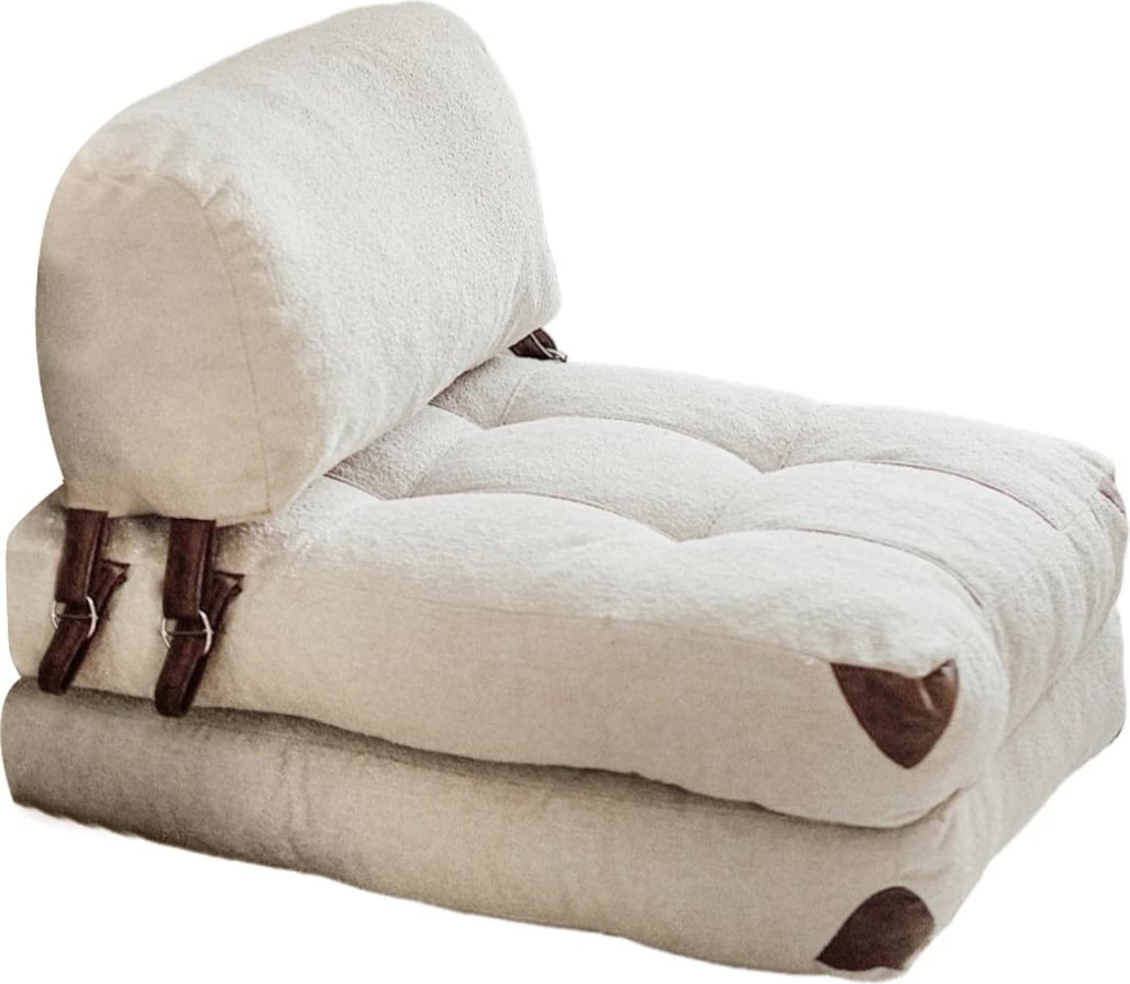 Krevati-kolltuk një vendësh, Atelier del Sofa, Teddy Fold, krem