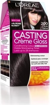 Ngjyrë për flokë Loreal Casting, 200 Ebony Black 48 ml