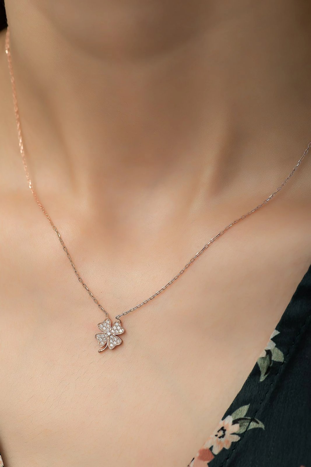 Qafore argjendi Jumeon, ngjyrë rozë-ari dhe e bardhë, TRDYL686