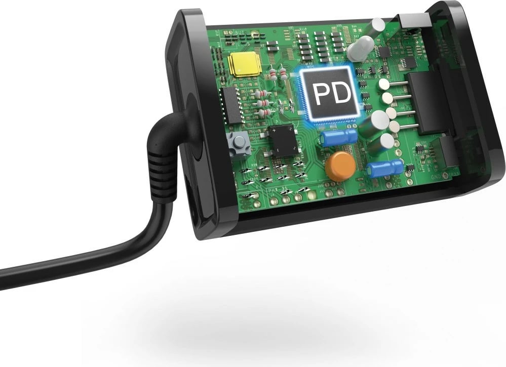 Karikues universal Hama 200006 për laptop, USB-C, 65W, i zi