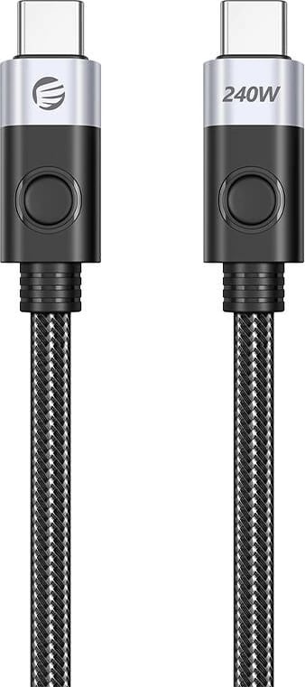Kabllo karikimi dhe të dhënash Orico CC240-40-15-BK-BP, USB-C në USB-C, 1.5m, 240W, e zezë