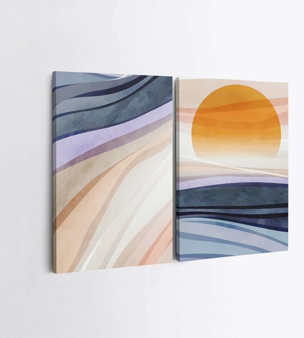 Pikturë dekorative në kanavacë (2 copë), Wallity, 2KNV4336, 70x100 cm