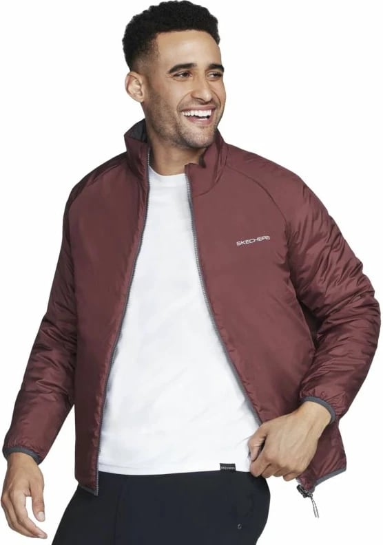 Jakne për meshkuj Skechers, gri