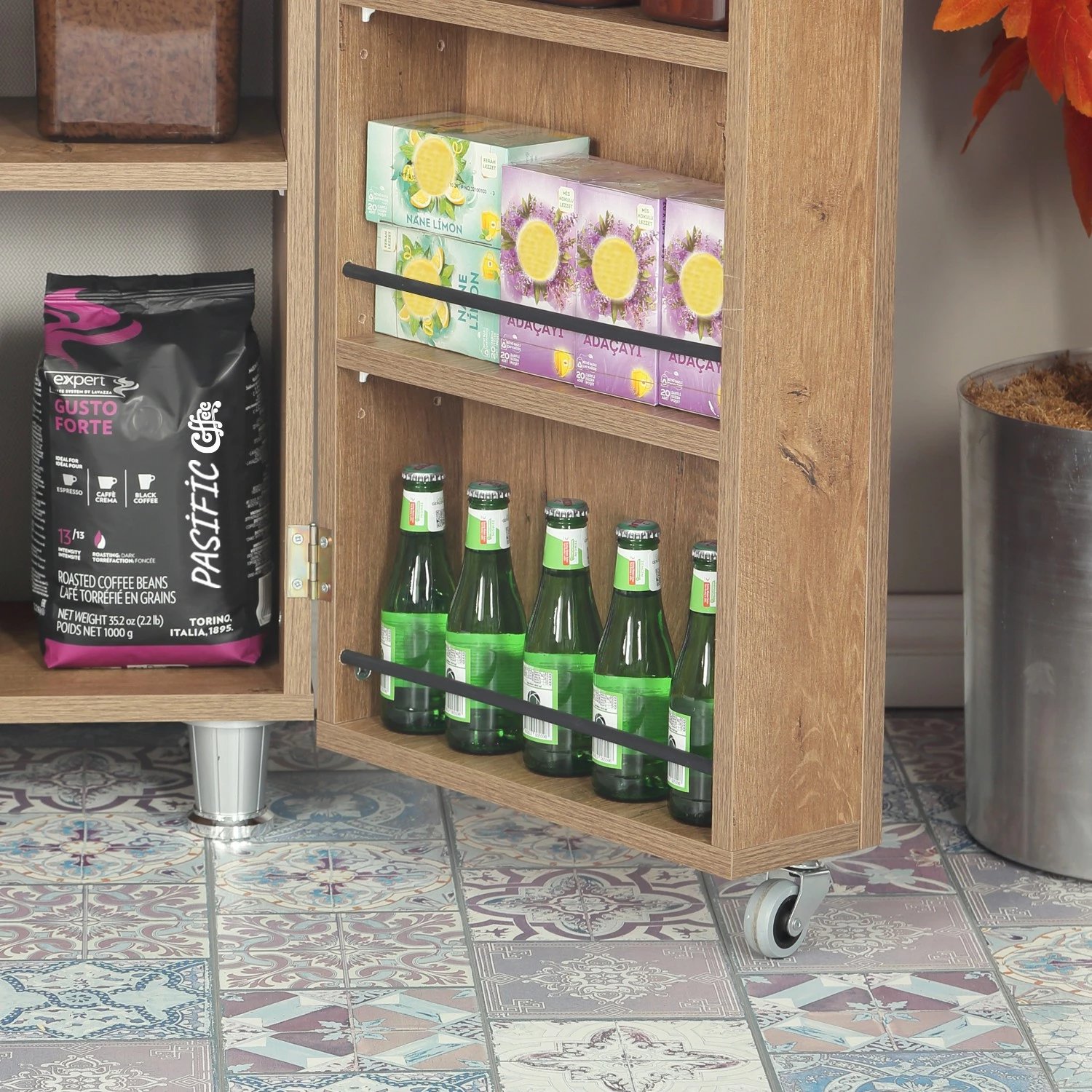 Dollap multifunksional, ngjyrë lisi i errët, Hanah Home Guzzo